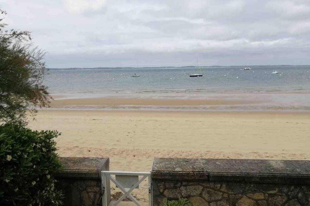 Appart Sur La Plage Pied Dans L Eau Avec Terrasse Jardin Vue Sur Le Bassin Depuis La Terrasse , Parking Arcachon Bagian luar foto