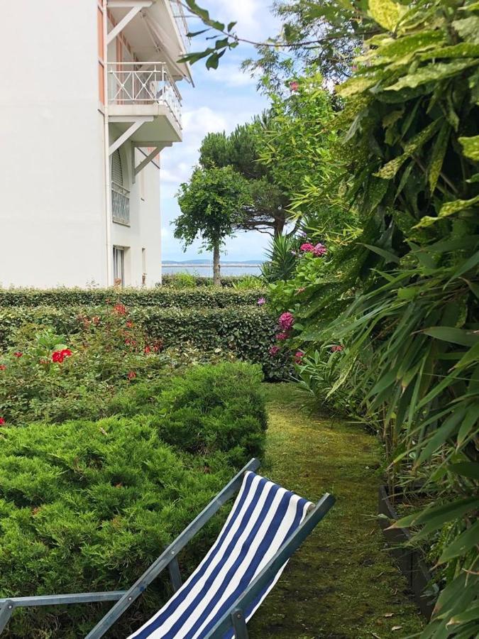 Appart Sur La Plage Pied Dans L Eau Avec Terrasse Jardin Vue Sur Le Bassin Depuis La Terrasse , Parking Arcachon Bagian luar foto